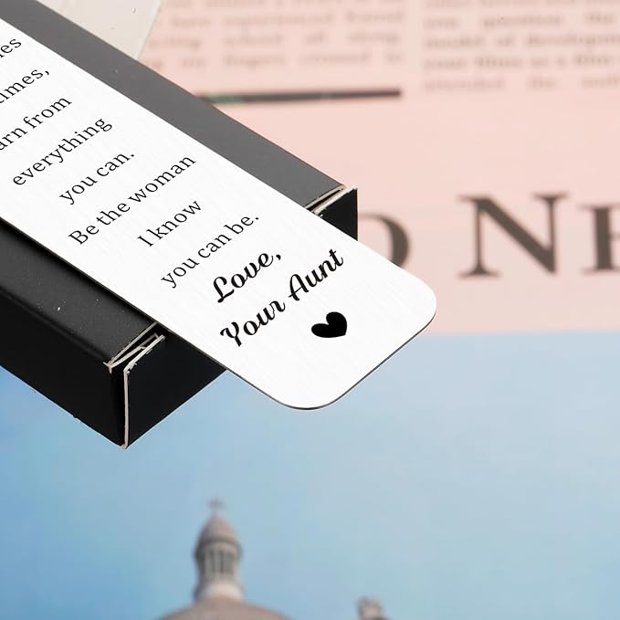 Niece Gifts from Auntie, Christmas Stocking Stuffers Gifts for Niece, Niece Gifts from Aunt, To My Niece Bookmark from Aunt, Birthday Gifts for Niece, Christmas Party Gifts for Niece, Aunt Niece Gifts