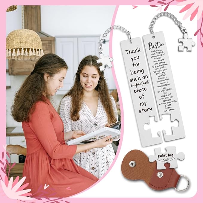 Thank You Gift for Bestie, Funny Bookmarks Gift for Bestie, Book Lover Gift for Bestie, Reading Gift for Bestie, Funny Office Gift for Work Bestie,WB124