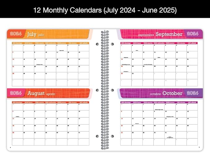 Dated Elementary Student Planner 2024-2025 Academic School Year, Large (8.5" by 11") Block Style Datebook with Imagine Cover