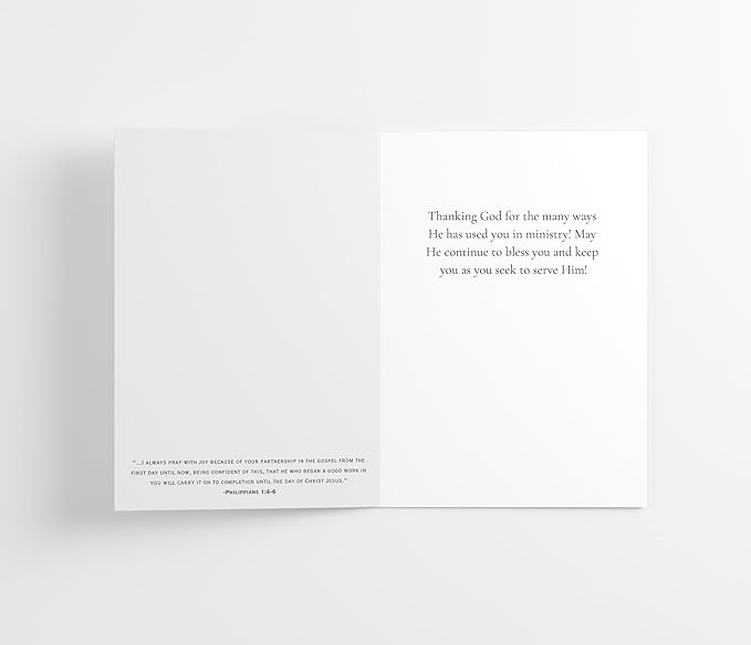 M Market On Mainstreet Christian Ordination Card w/Envelope, 5x7 inches, Made in the USA (Watercolor Ordination Anniversary, Single Card)