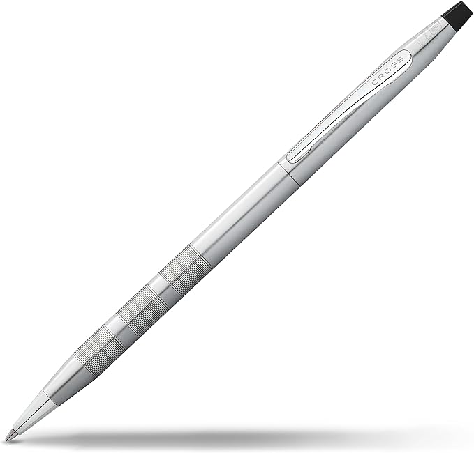 Cross Classic Century Refillable Ballpoint Pen, Medium Ballpen, Includes Premium Gift Box - Satin Chrome