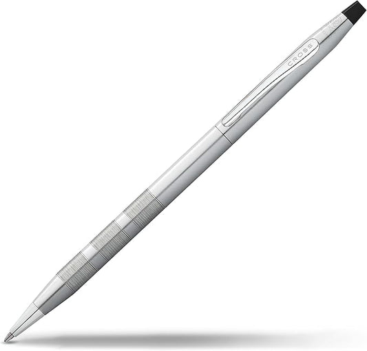 Cross Classic Century Refillable Ballpoint Pen, Medium Ballpen, Includes Premium Gift Box - Satin Chrome