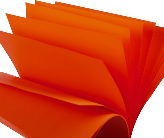 JAM PAPER Colored 24lb Paper - 90 gsm - 8.5 x 11 - Orange Recycled - 50 Sheets/Pack