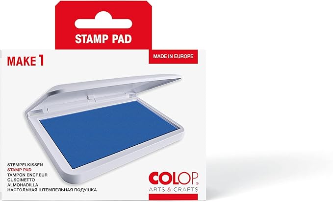COLOP Make Series, Ink Stamp Pads, with Non-Toxic Premium Ink, Water-Based Acid-Free (Silent Sea, Make 1-1-15/16" x 3-1/2")