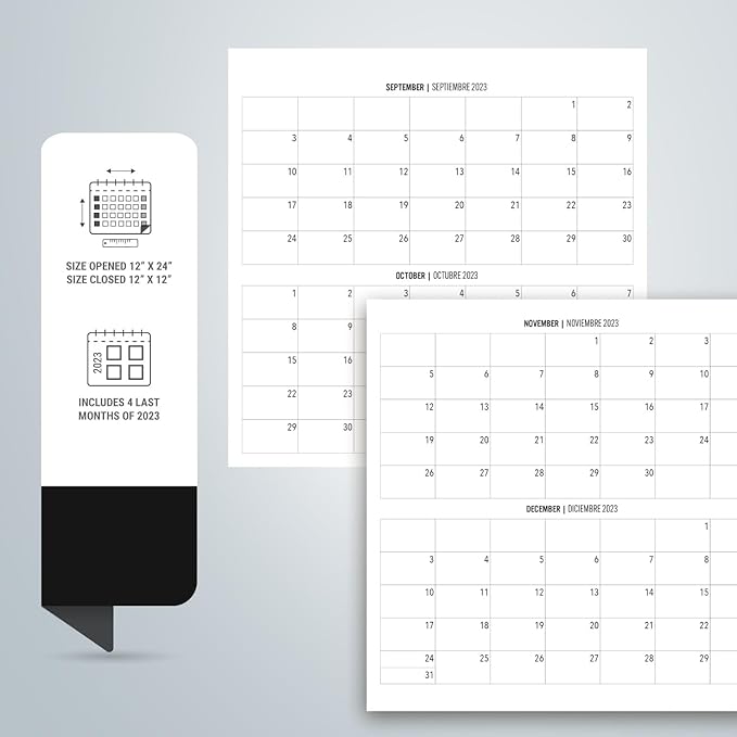 Wall Calendar 2024 12" x 12" FSC® Plastic Free - Starts Week On Sunday | Square Wall Calendar 2024 | Family Planner Calendar 2024 | 2024 Calendar (Horses 2024)