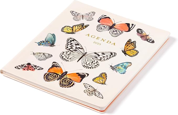 Eccolo 2025 Large Agenda Planner, 12 Month, Yearly, Monthly & Weekly Pages, Habit & Gratitude Tracker (Flexi-Cover - 8 x 10")