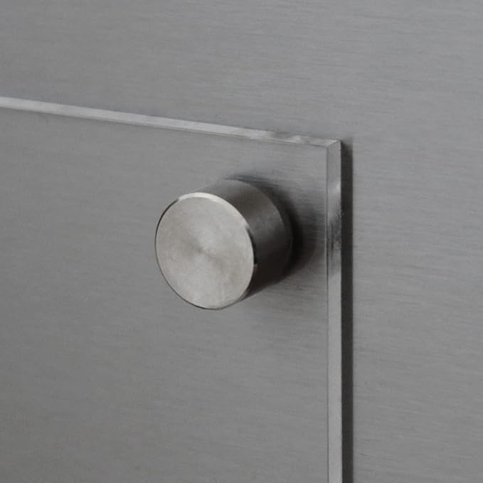 Magnetic Acrylic Weekly Calendar for Fridge, Weekly Meal Planner with Notes, Includes 4 Magnetic Wet-Erase Markers for Refrigerator, 9" X 12" | Black Hardware