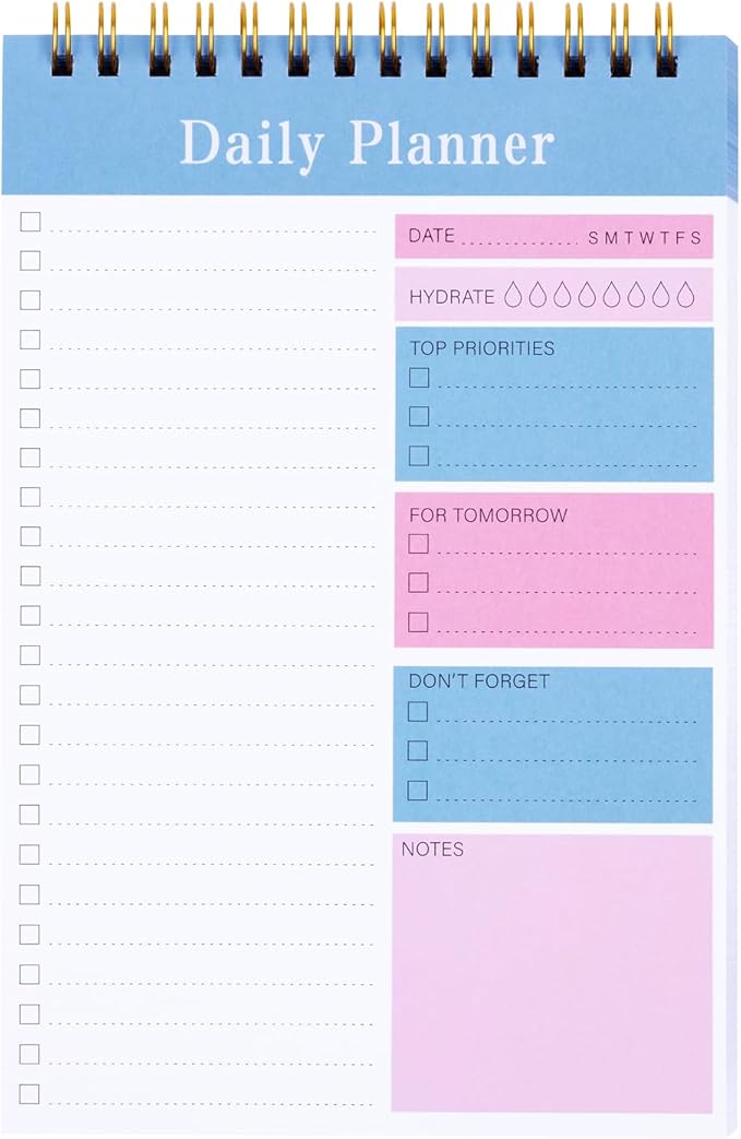 Do List Notepad, 52 Sheets To Do List Planner, 5.2"x7.8" To Do List Notebook, Undated Daily Planner 2024 for School/Office Supplies