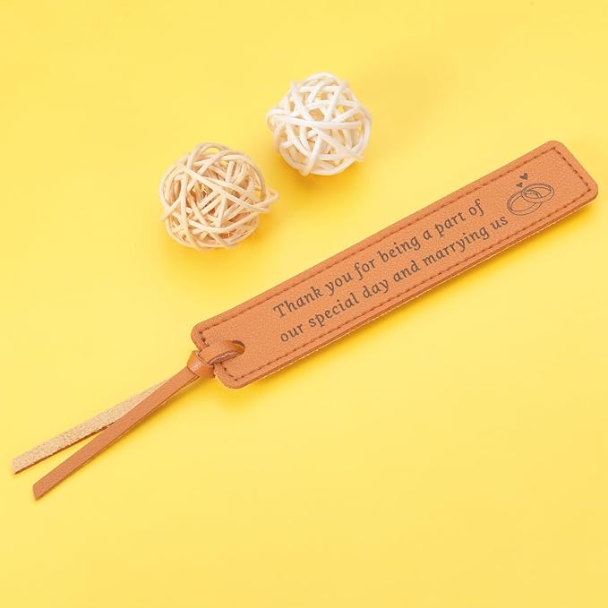Wedding Officiant Gifts Leather Bookmark Wedding Officiant Book Mark Officiant Gifts for Wedding Day Bride Groom Thank You Gifts for Wedding Guest Wedding Planner Coordinator Gifts