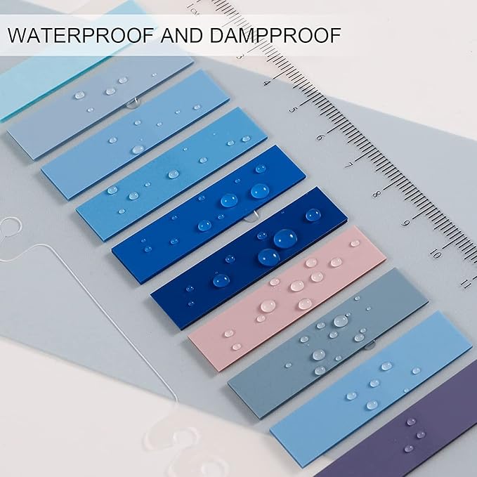 1200-Piece Sticky Tabs Book Tabs - 30 Colors Writable Morandi Sticky Tabs, Repositionable Color Page Markers - Transparent Sticky Note Tabs, Post Stick It Tabs, School Supplies, Index Tabs