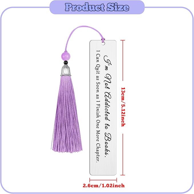 Bookmark for Book Lovers Book Mark for Reading Book Accessories for Reading Lovers Readers Librarian Book Lovers Gift Funny Bookish Gift for Women Girls Bookworm Birthday Gift for Friends Book Club