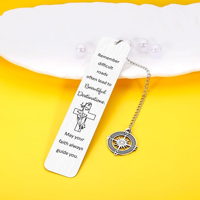 Christening Gifts for Women Baptism Gifts Church Bookmark Catholic Grauduation Christmas Gifts for Him Her Birthday Gifts for Boys Girls