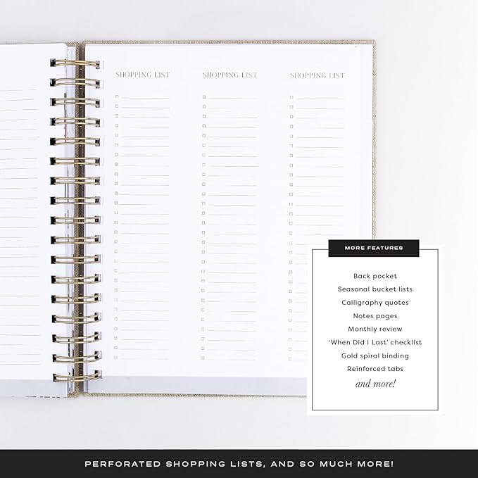 2025 Daily Weekly Christian Agenda Planner (Linen)