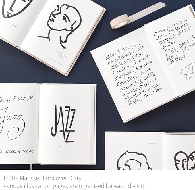 Monolike Hardcover Henri Matisse Diary, HENRI MATISSE JOURNAL Ⅳ - Academic Planner Weekly & Monthly Planner