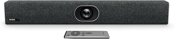 Yealink UVC40 4K 60FPS USB Video Conference Camera, Teams Zoom Certified,133° Wide Angle Webcam with 8 Microphones and Speakers, Audio and Video Conferencing System for Small and Huddle Rooms USB-A