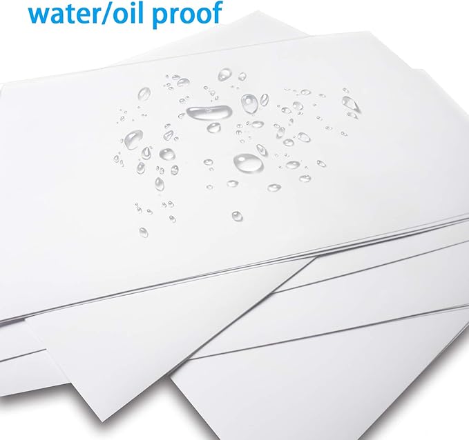 Printable Sticker Paper for Your Inkjet Printer - 8.5 x 11 Inches 20 Sheets Translucent Premium Waterproof Sticker Paper - Dries Quickly and Holds Ink Beautifully