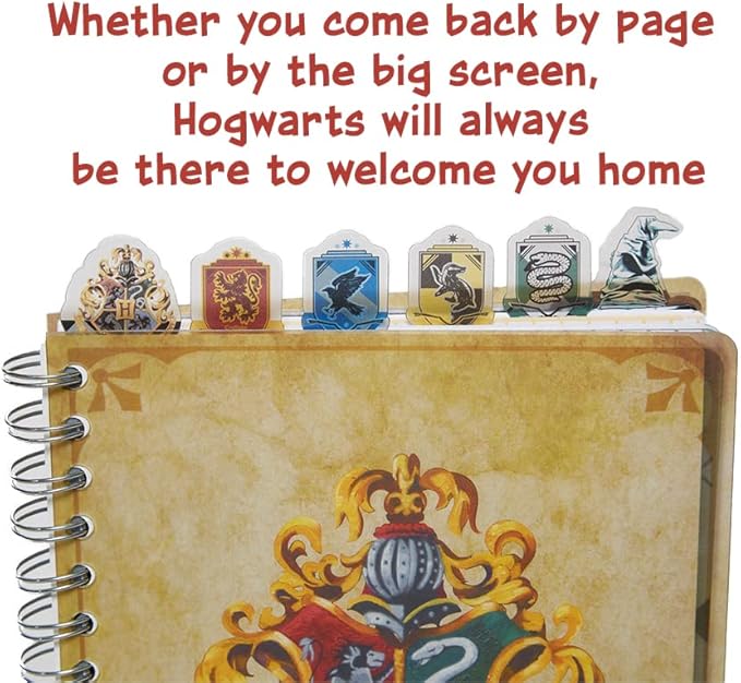 Innovative Designs Harry Potter Hogwarts Writing Notebook & Tab Journal for Kids, Teens or Adults
