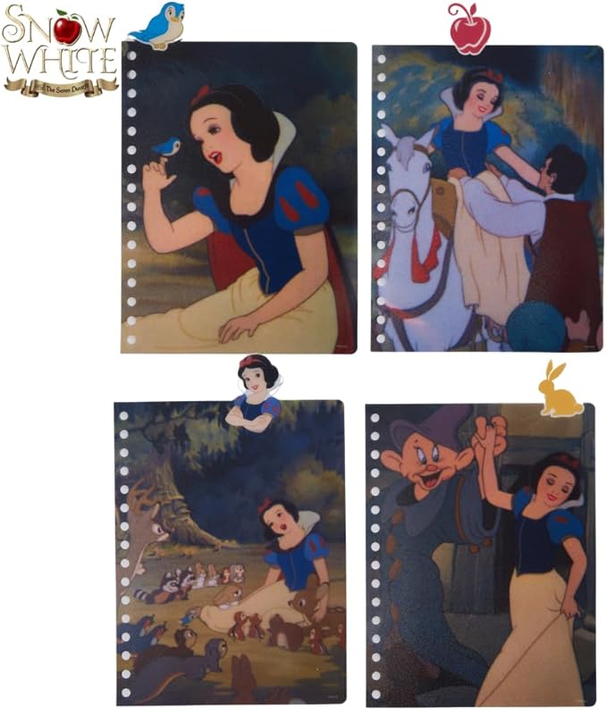Innovative Designs Disney Snow White Tab Journal Notebook, Spiral Bound, 96 Lined Pages, 8 x 7 inches