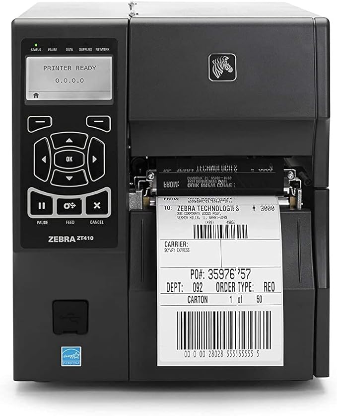 4"x 6" Multipurpose Direct Thermal Labels 3" Core Compatible for Zebra Industrial Printers Adhesive & Perforated (2 Rolls, 1000 Labels/Roll)