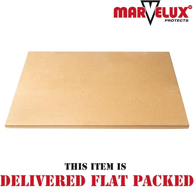 Marvelux Enhanced Polymer Eco-Friendly Durable Office Chair Mat for Hardwood Floors 36" x 48", Hard Floor Protector, Rectangular with Lip, Transparent, Shipped Flat, No Unrolling, Multiple Sizes