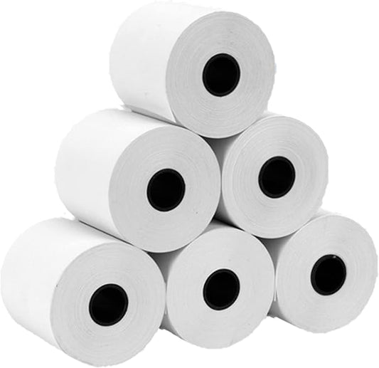 OausTect Credit Card Paper Rolls Thermal 2 1/4 X 50 Adding Machine Paper Rolls for POS Printer/Cash Register Machine, 200 Rolls