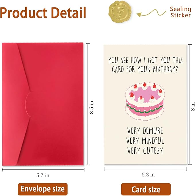 Funny Birthday Card and Gift for Men, Women, Husband, Wife, Boyfriend, Girlfriend, Him, Her – happy birthday card, funny card Gift