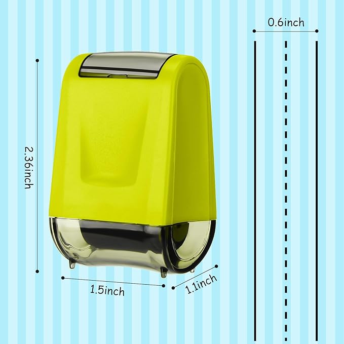 Sherr 2 Handwriting Line Stamp Roller Dashed Handwriting Lines Practice Roller Stamp for Kids, Teachers Kindergarten Education Classroom Back to School Need(2.72 x 2.44 x 1.54 Inch,Green,Light Blue)