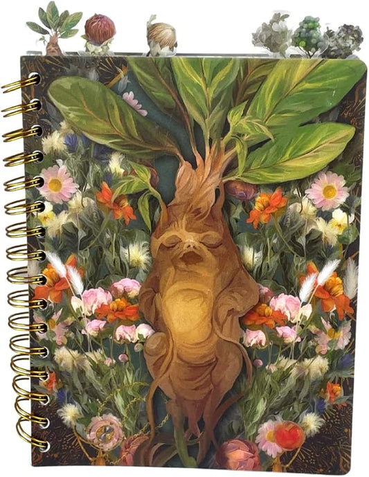 Innovative Designs Harry Potter Tab Journal Notebook, Herbology - Spiral Bound, 144 Lined Pages, 8 x 7 inches