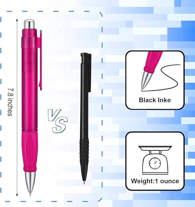 Big Pens Fat Pens Big Fat Pens - Enhanced Writing Stability for Arthritis and Elderly Easy Thick Grip 3pcs Magenta