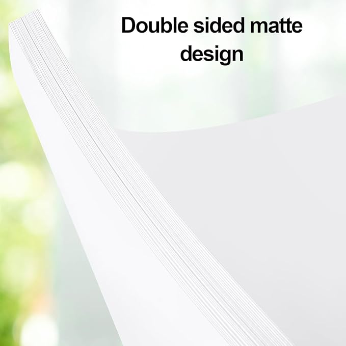 Joyberg 100P White Cardstock 8.5 x 11, 230gsm Cover Cardstock Paper, 85 Lb Heavy Card Stock for Printer, Card Stock Paper for Invitations, Scrapbooking, Crafts, Diy Cards, Decoration, Drawing