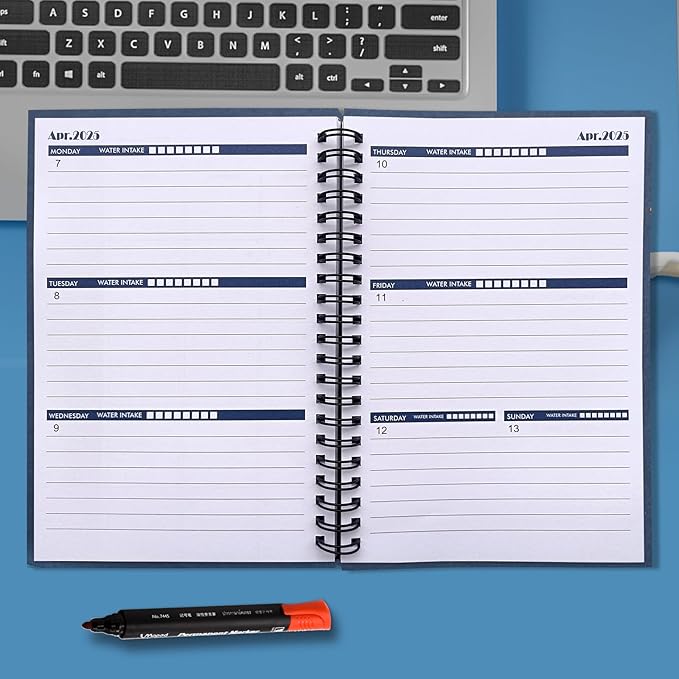 Cheneyboo 2025 Planner - January 2025- June 2026, Monthly Weekly Daily Planner 2025-2026, 18 Month Planner, 7.5"x10.2", Big Size Planner, Black