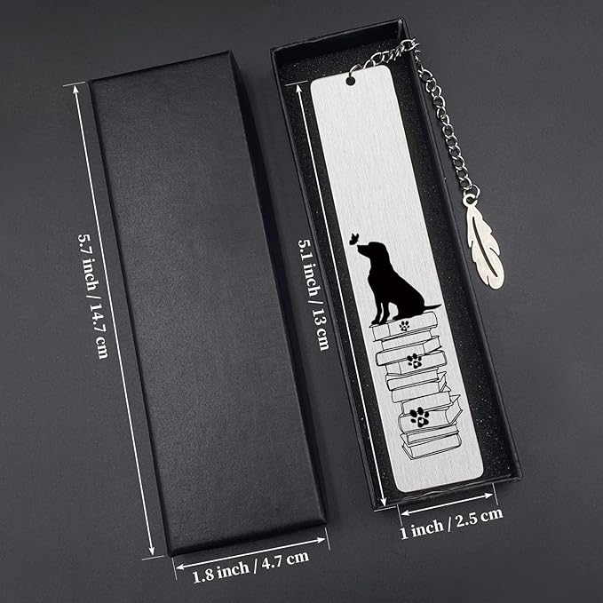 Dog Book Markers for Women Inspirational,Funny Bookmarks for Students Teachers School Home Office Supplies,Book Lover Dog Lover Friends Girl Sister Mom Female Christmas Birthday Gifts JCH8