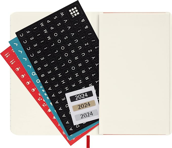 Moleskine Classic 18 Month 2023-2024 Weekly Planner, Soft Cover, Pocket (3.5" x 5.5"), Scarlet Red