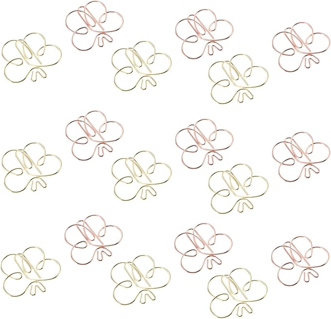 NUOBESTY 20pcs Bookmark bookbaga Creative Shaped Paper Clips File Document Paper Clips Work Folder Office Supplies folders Office Document Clips Delicate Paper Clip Nordic Peacock Decorate