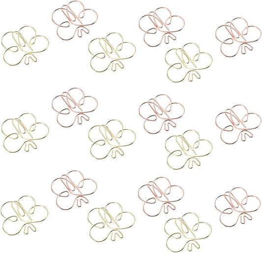 NUOBESTY 20pcs Bookmark bookbaga Creative Shaped Paper Clips File Document Paper Clips Work Folder Office Supplies folders Office Document Clips Delicate Paper Clip Nordic Peacock Decorate