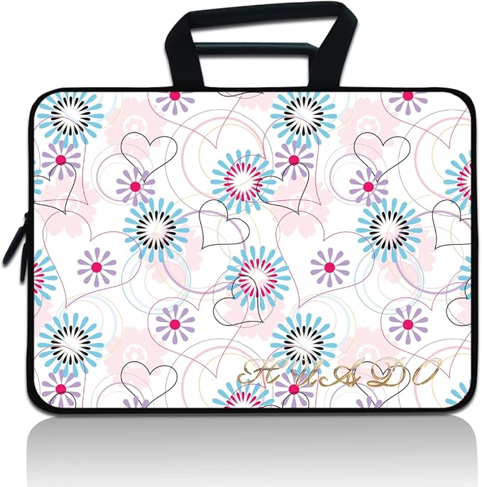 11 11.6 12 12.5 inch Laptop Carrying Bag Chromebook Case Notebook for Apple MacBook Air Samsung HP DELL Lenovo Asus (Heart)