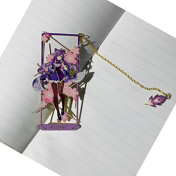 Arataki Itto with Chain Original Genshin Impact Metal Bookmark - Collect All Your Favorite Characters!