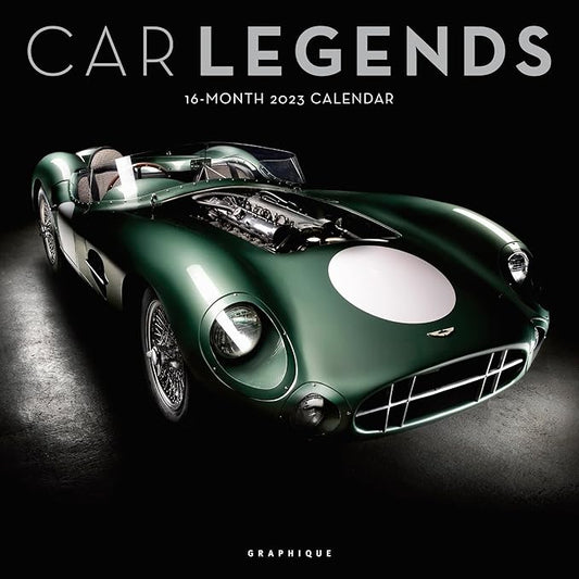 Graphique 2023 Car Legends Wall Calendar | 12” x 12” | Thick Paper | Home & Office Organizer | Large Monthly Grid | 3 Languages & Marked Holidays | 4 Month Preview Page for 2024…