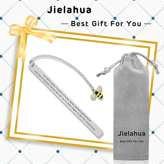 Bee Lover Gift for Women Men Bookmark for Book Lover Bookmark Gifts for Teacher Honey Bee Bookmarks Animal Lovers Gift Encouragement Bookmark for Women Bee Lover Appreciation Graduation Gift