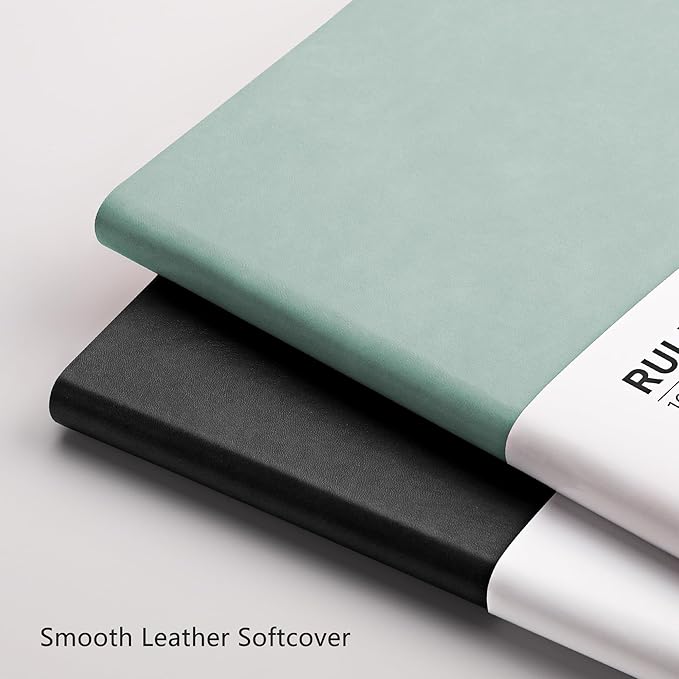 RETTACY Journaling Notebooks, A4 Lined Notebook Journal with 320 Pages, 8.5" × 11", Large Size, Notebook Journal for Work, School, Writing, Leather Softcover, 100 GSM Thick Paper (Blue-gray)