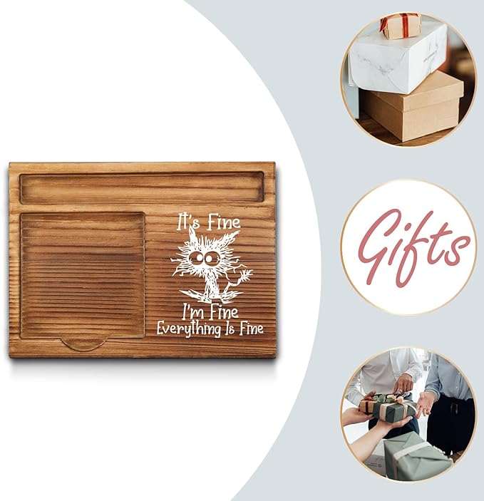 Funny Quotes Office Sticky Note Holder, Cute Humor Sticky Note Holder, Thank You Appreciation Gifts Friends Women Men Coworkers Office Desk Self-Stick Note Pad Holders GSH422