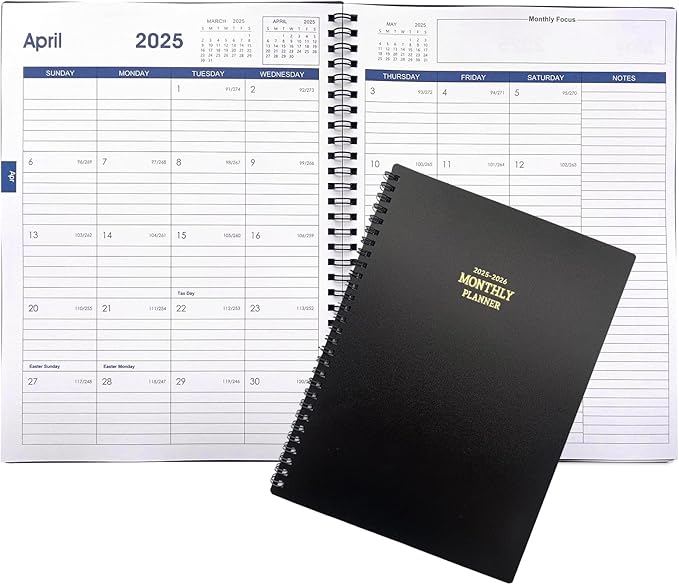 Cheneyboo Calendar Planner 2025 - January 2025-June 2026, Calendar Planner 2025-2026, 7.5"x10.2" Large Size Planner with Double Inner Pocket, 18 Month Calendar Planner