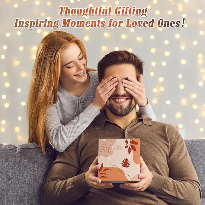 Motivational Calendar, Daily Flip Calendar with Inspirational Quotes, Perpetual Desk Calendar, Inspirational Gifts for Women, Positive Office Decor for Women, Desk Accessories for Women Men,Wood Grain