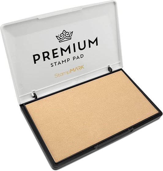 Premium Stamp Pad Large Size 3.5" x 6" - for Traditional Rubber Stamps - Felt Pad Dry