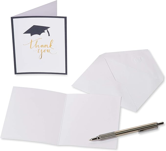 American Greetings Graduation Thank You Cards with Envelopes, Blank (50-Count)
