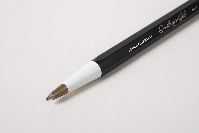 LEUCHTTURM1917 - Drehgriffel Writing Pen (Powder) - Ballpoint Pen with Royal Blue Ink Included