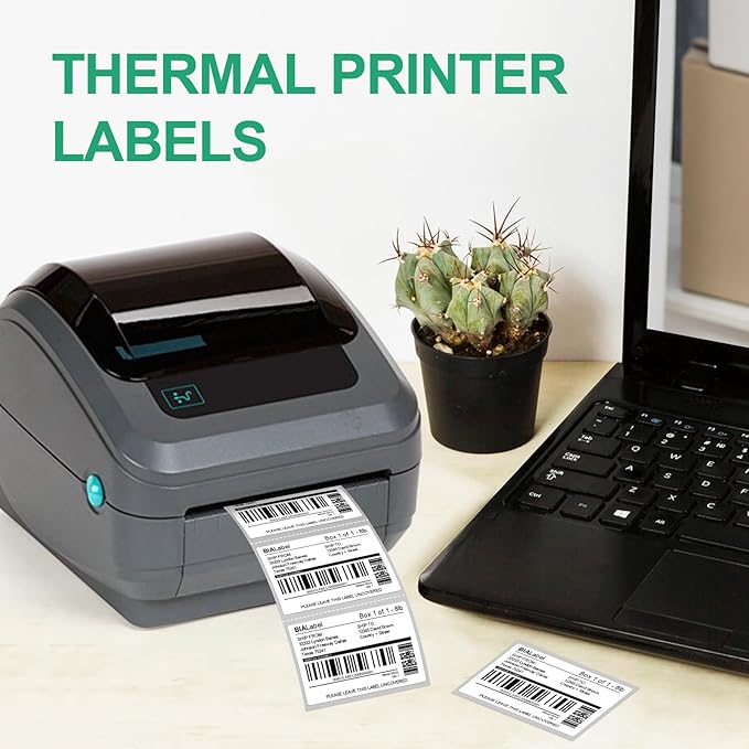 12 Rolls 3" X 2" Barcode Labels, 700/Roll - Direct Thermal Labels Compatible with Zebra & Rollo Printers