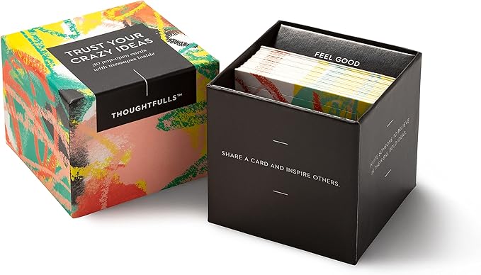 Compendium ThoughtFulls Pop-Open Cards — Trust Your Crazy Ideas — 30 Pop-Open Cards, Each with a Different Inspiring Message Inside