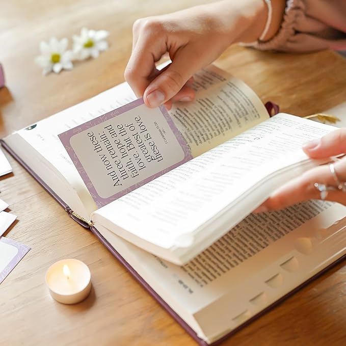 Premium Prayer Cards, 120 Mini Scripture Cards with Bible Verses, Inspirational Religious Christian Gifts for Women & Men