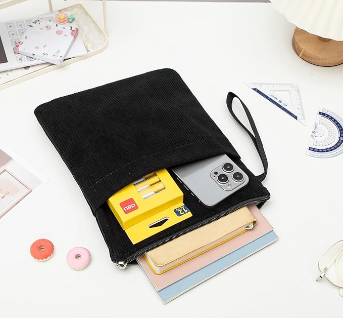 Book Sleeve, Book Covers for Paperbacks with Zipper, Book Lover Gifts